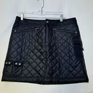 Athleta Black Puffer Skirt